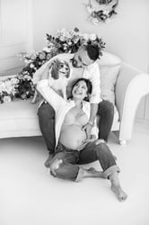 Фотосесия за бременни в черно и бяло Демо снимка 6 - Фото Студио Нана